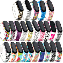 Load image into Gallery viewer, Strap For Xiaomi Mi Band 4 3 5 6 watch band Creative graffiti style Silicone bracelet replacement For XiaoMi band 4 5 Wristband

