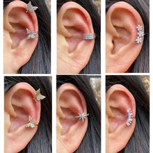 Load image into Gallery viewer, 1Pc Helix Cartilage Conch Fake Without Piercing Cuff Earring Earcuff Wrap Rock Earring Cuff No Piercing Women Clip Adjustable
