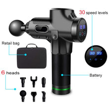 Load image into Gallery viewer, LCD Electric massage Fascia Gun Slimming Body Muscle Relaxation for Neck back foot leg shoulder Massager massage Gun percussion
