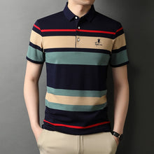 Load image into Gallery viewer, Top Grade New Summer Brand Striped Embroidery Mens Designer Polo Shirts With Short Sleeve Casual Tops Fashions Men Clothing 2021
