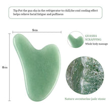 Load image into Gallery viewer, Natural Rose Jade Gua Sha Gouache Scraper Massager for Face Body Facial Skin Lifting Wrinkle Remove Beauty SPA Care Tools
