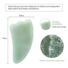 Load image into Gallery viewer, Natural Rose Jade Gua Sha Gouache Scraper Massager for Face Body Facial Skin Lifting Wrinkle Remove Beauty SPA Care Tools
