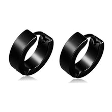 Load image into Gallery viewer, New Popular 1Pair Stainless Steel Ear Stud/Ear Clip Dangle Earrings For Men/Women Punk Black Piercing Fake Earrings Jewelry Gift
