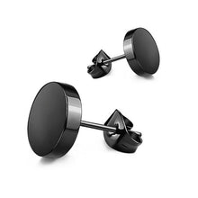 Load image into Gallery viewer, New Popular 1Pair Stainless Steel Ear Stud/Ear Clip Dangle Earrings For Men/Women Punk Black Piercing Fake Earrings Jewelry Gift
