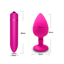 Load image into Gallery viewer, Anal Plug Butt Sex Toys for Women Men Soft Silicone Prostate Massager Mini Erotic Bullet Vibrator Anal Toys for Adults 18
