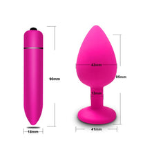 Load image into Gallery viewer, Anal Plug Butt Sex Toys for Women Men Soft Silicone Prostate Massager Mini Erotic Bullet Vibrator Anal Toys for Adults 18
