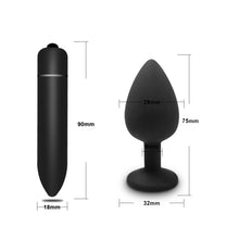 Load image into Gallery viewer, Anal Plug Butt Sex Toys for Women Men Soft Silicone Prostate Massager Mini Erotic Bullet Vibrator Anal Toys for Adults 18
