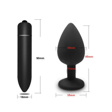 Load image into Gallery viewer, Anal Plug Butt Sex Toys for Women Men Soft Silicone Prostate Massager Mini Erotic Bullet Vibrator Anal Toys for Adults 18
