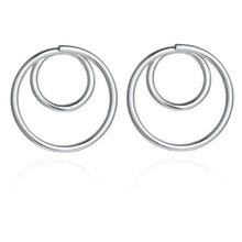 Load image into Gallery viewer, LATS Fashion Distortion Interweave Twist Metal Circle Geometric Round Hoop Earrings for Women Accessories Retro Party Jewelry
