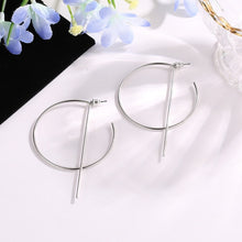 Load image into Gallery viewer, LATS Fashion Distortion Interweave Twist Metal Circle Geometric Round Hoop Earrings for Women Accessories Retro Party Jewelry

