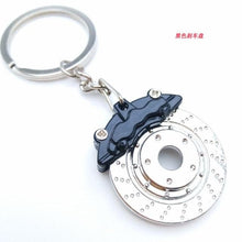 Load image into Gallery viewer, Creative gift car metal keychain turbo gear hub pendant brake disc shock absorber Pendant
