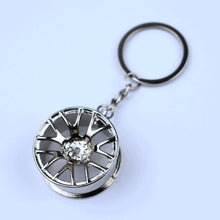 Load image into Gallery viewer, Creative gift car metal keychain turbo gear hub pendant brake disc shock absorber Pendant
