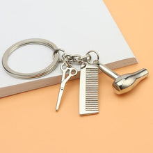 Load image into Gallery viewer, Creative gift car metal keychain turbo gear hub pendant brake disc shock absorber Pendant
