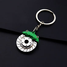 Load image into Gallery viewer, Creative gift car metal keychain turbo gear hub pendant brake disc shock absorber Pendant
