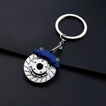 Load image into Gallery viewer, Creative gift car metal keychain turbo gear hub pendant brake disc shock absorber Pendant
