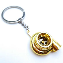 Load image into Gallery viewer, Creative gift car metal keychain turbo gear hub pendant brake disc shock absorber Pendant
