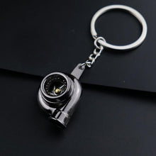 Load image into Gallery viewer, Creative gift car metal keychain turbo gear hub pendant brake disc shock absorber Pendant
