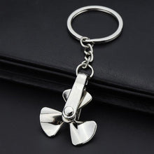 Load image into Gallery viewer, Creative gift car metal keychain turbo gear hub pendant brake disc shock absorber Pendant

