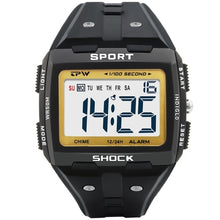 Load image into Gallery viewer, Big Numbers Men Sport Watch Digital Multifunction Alarm Chrono 5Bar Waterproof Back Light Square Screen
