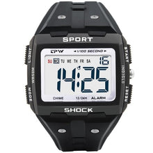 Load image into Gallery viewer, Big Numbers Men Sport Watch Digital Multifunction Alarm Chrono 5Bar Waterproof Back Light Square Screen
