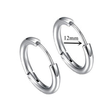 Load image into Gallery viewer, New Punk Stainless Steel Chain Hoop Earrings For Women Men 2021 Trendy Goth Pop Hip Hop Pendants Ear Jewelry Accessories Earring
