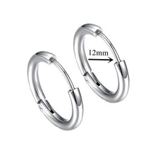 Load image into Gallery viewer, New Punk Stainless Steel Chain Hoop Earrings For Women Men 2021 Trendy Goth Pop Hip Hop Pendants Ear Jewelry Accessories Earring
