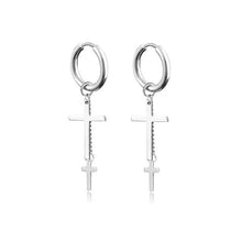 Load image into Gallery viewer, New Punk Stainless Steel Chain Hoop Earrings For Women Men 2021 Trendy Goth Pop Hip Hop Pendants Ear Jewelry Accessories Earring
