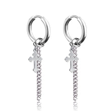 Load image into Gallery viewer, New Punk Stainless Steel Chain Hoop Earrings For Women Men 2021 Trendy Goth Pop Hip Hop Pendants Ear Jewelry Accessories Earring
