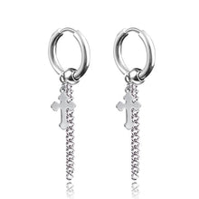 Load image into Gallery viewer, New Punk Stainless Steel Chain Hoop Earrings For Women Men 2021 Trendy Goth Pop Hip Hop Pendants Ear Jewelry Accessories Earring
