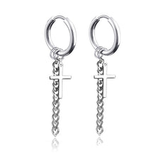 Load image into Gallery viewer, New Punk Stainless Steel Chain Hoop Earrings For Women Men 2021 Trendy Goth Pop Hip Hop Pendants Ear Jewelry Accessories Earring
