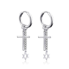 Load image into Gallery viewer, New Punk Stainless Steel Chain Hoop Earrings For Women Men 2021 Trendy Goth Pop Hip Hop Pendants Ear Jewelry Accessories Earring
