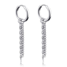 Load image into Gallery viewer, New Punk Stainless Steel Chain Hoop Earrings For Women Men 2021 Trendy Goth Pop Hip Hop Pendants Ear Jewelry Accessories Earring
