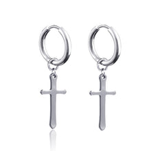 Load image into Gallery viewer, New Punk Stainless Steel Chain Hoop Earrings For Women Men 2021 Trendy Goth Pop Hip Hop Pendants Ear Jewelry Accessories Earring
