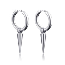 Load image into Gallery viewer, New Punk Stainless Steel Chain Hoop Earrings For Women Men 2021 Trendy Goth Pop Hip Hop Pendants Ear Jewelry Accessories Earring
