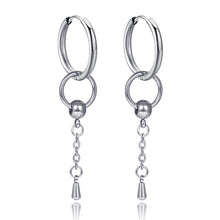 Load image into Gallery viewer, New Punk Stainless Steel Chain Hoop Earrings For Women Men 2021 Trendy Goth Pop Hip Hop Pendants Ear Jewelry Accessories Earring

