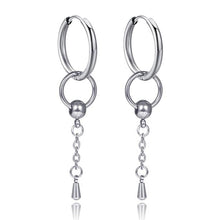 Load image into Gallery viewer, New Punk Stainless Steel Chain Hoop Earrings For Women Men 2021 Trendy Goth Pop Hip Hop Pendants Ear Jewelry Accessories Earring
