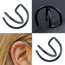Load image into Gallery viewer, 2 Pcs/set Punk Simple Ear Clip Cuff Wrap Earrings For Women Fashion Jewelry Clip-on Earrings Non-piercing Ear Cuff Eardrop
