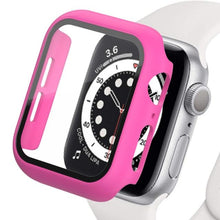 Load image into Gallery viewer, Tempered Glass+Matte Watch Cover  for Apple Watch Case 44mm 40mm 42mm 38mm  Bumper+Screen Protector for Iwatch SE 6 5 4 3 2 1
