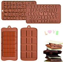 Load image into Gallery viewer, Various New Silicone 12 Cavity Decomposition Chocolate Mold Food Grade Non-Stick Silicone Protein and Energy Bar Candy Molds
