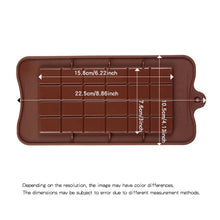 Load image into Gallery viewer, Various New Silicone 12 Cavity Decomposition Chocolate Mold Food Grade Non-Stick Silicone Protein and Energy Bar Candy Molds

