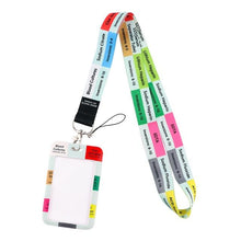 Load image into Gallery viewer, DZ1228 New Grey's Anatomy TV Show Doctor Nurse Neck Strap Lanyards Keychain Holder ID Card Pass Hang Rope Lariat Lanyard Gifts
