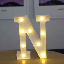 Load image into Gallery viewer, Alphabet Letter LED Lights Luminous Number Lamp Decor  Battery Night Light for home Wedding Birthday Christmas party Decoration
