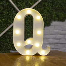 Load image into Gallery viewer, Alphabet Letter LED Lights Luminous Number Lamp Decor  Battery Night Light for home Wedding Birthday Christmas party Decoration
