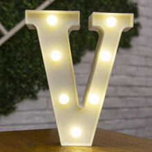 Load image into Gallery viewer, Alphabet Letter LED Lights Luminous Number Lamp Decor  Battery Night Light for home Wedding Birthday Christmas party Decoration
