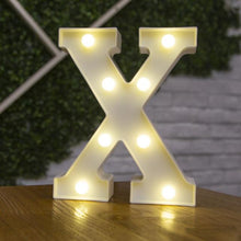 Load image into Gallery viewer, Alphabet Letter LED Lights Luminous Number Lamp Decor  Battery Night Light for home Wedding Birthday Christmas party Decoration
