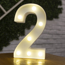 Load image into Gallery viewer, Alphabet Letter LED Lights Luminous Number Lamp Decor  Battery Night Light for home Wedding Birthday Christmas party Decoration
