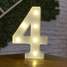 Load image into Gallery viewer, Alphabet Letter LED Lights Luminous Number Lamp Decor  Battery Night Light for home Wedding Birthday Christmas party Decoration
