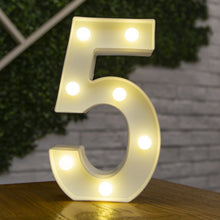 Load image into Gallery viewer, Alphabet Letter LED Lights Luminous Number Lamp Decor  Battery Night Light for home Wedding Birthday Christmas party Decoration
