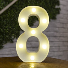 Load image into Gallery viewer, Alphabet Letter LED Lights Luminous Number Lamp Decor  Battery Night Light for home Wedding Birthday Christmas party Decoration
