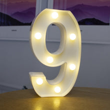 Load image into Gallery viewer, Alphabet Letter LED Lights Luminous Number Lamp Decor  Battery Night Light for home Wedding Birthday Christmas party Decoration
